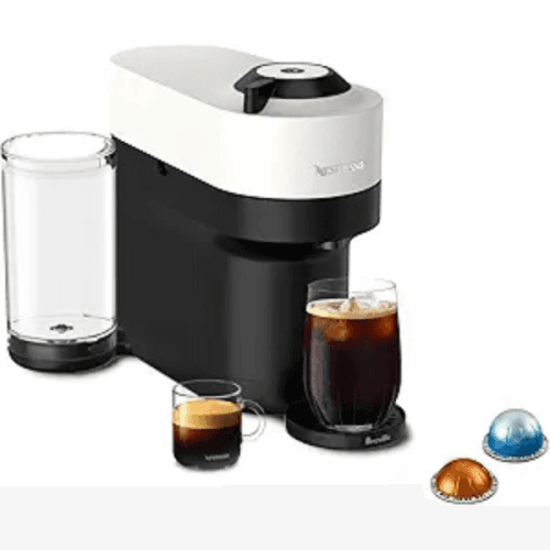 Nespresso Vertuo Pop+ Coffee and Espresso Machine by Breville - Coconut White