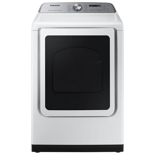 Samsung 7.4 Cu. Ft. Electric Steam Dryer with Sensor Dry- Energy Star (DVE52DG5505WAC) - White