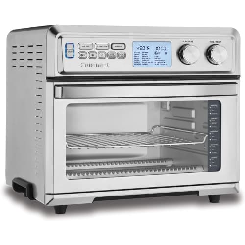 Cuisinart Digital AirFryer Toaster Oven, 1800W, Digital Display and Controls, Extra-Large Capacity, Silver (TOA-95C)