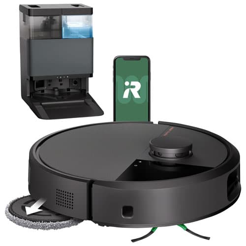iRobot Roomba Plus 505 Combo Bagless Robot Vacuum & Mop for Multi-Surface with AutoWash Dock, Self-Emptying, LiDAR - Black