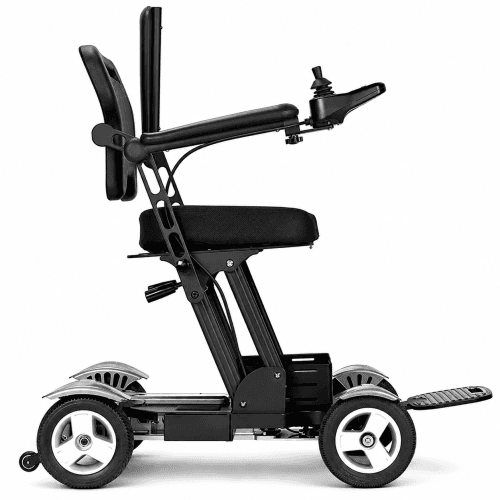 Titan Heavy Duty Mobility Scooters Electric Wheelchair Combined, for Seniors, Foldable and Easy Maneuverability, Reliable Battery-System, Seat Cushion & Storage Basket - Grey