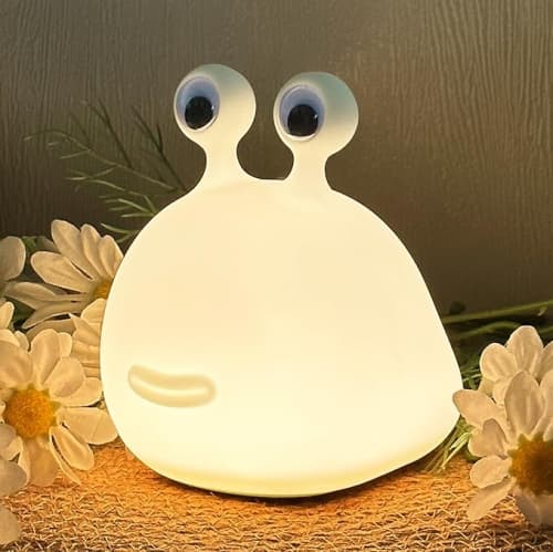 Night Light for Kids,Cute Silicone Nursery Slug Lamp for Baby and Toddler,Animal NightLight for Boys and Girls,Fun Squishy Night Lamp for Bedroom