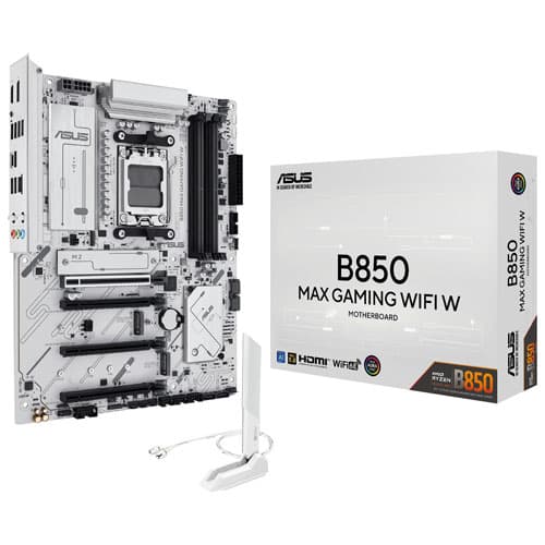 ASUS B850 Max Gaming WIFI W ATX AM5 Motherboard for AMD Ryzen 9000/8000/7000 Series CPUs
