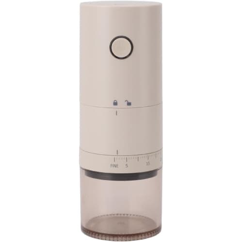 Portable electric conical coffee grinder, small rechargeable coffee bean grinder, compact travel grinder