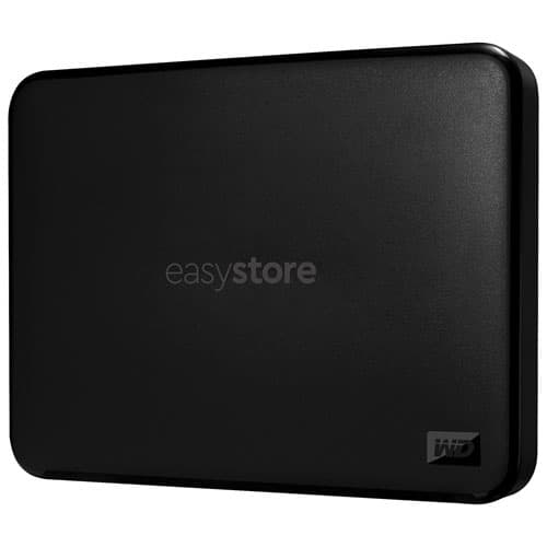 WD easystore 2TB USB 3.0 External Hard Drive (WDBAJN0020BBK-WESE) - Black