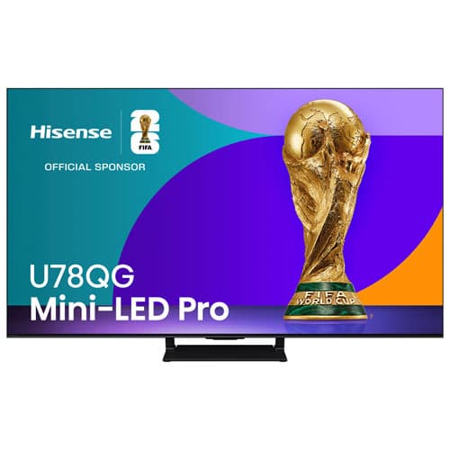 Hisense 85" U78QG Series 4K UHD HDR Mini-LED QLED Pro 165Hz Dolby Atmos Google TV Smart TV (85U78QG) - 2025 - Great for Gaming & Sports