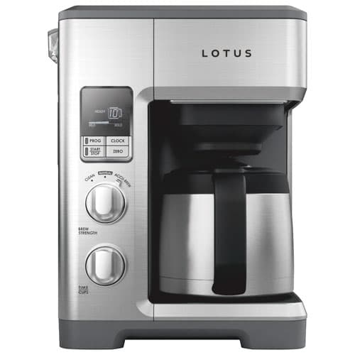 Lotus Drip Coffee Maker - 10 Cups - Stainless Steel