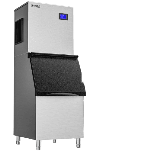 Coolski Commercial Ice Machine 550LBS/Day, 22 Inch Wide Industrial Ice Machine with Large Storage Bin, Ice Ready in 5-15 min, Ice Maker for Restaurant/Bars, ETL Approved