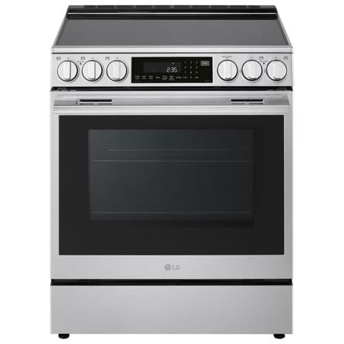 LG 30" 6.3 Cu. Ft. True Convection 5-Element Slide-In Electric Air Fry Range (LSEL6337XE) - Stainless Steel