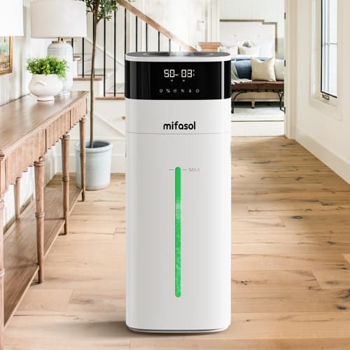 Humidifier Large Room 20L- Cool and Warm Mist Humidifiers for Home 2000 sq ft. Air Humidifiers for Bedroom with Diffuser&Extended Tube, Whole House Humidifiers for Nursery Plants