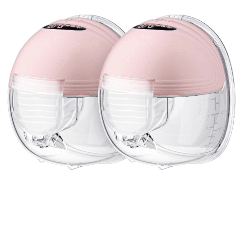 Hands-free electric breast pump, 24mm double seal, 3 modes and 12 levels, smart display, low noise (2 pieces) Capacity 120 ml