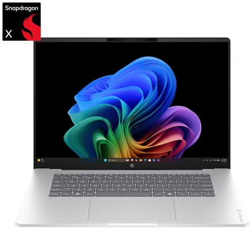 HP OmniBook 5 16" OLED Copilot+ PC Laptop - Glacier Silver (Snapdragon X/16GB RAM/512GB SSD/Windows 11)