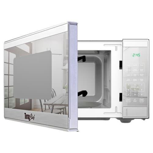 Countertop Microwave Oven, 900W, 0.9 Cu Ft, Digital Touch Controls, Stainless Steel