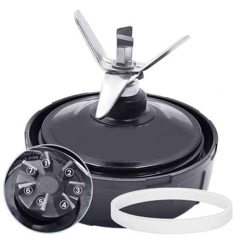 Blender Blade Replacement, 7-Prong Blade Holder with Sealing O-Ring for Ninja Blenders Auto iQ BL480 BL482 BL642 BL682