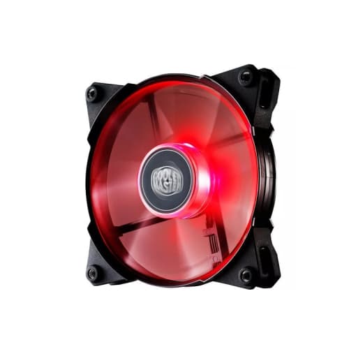 Cooler Master JetFlo 120 - POM Bearing 120mm Red LED High Performance Silent Fan for Computer Cases