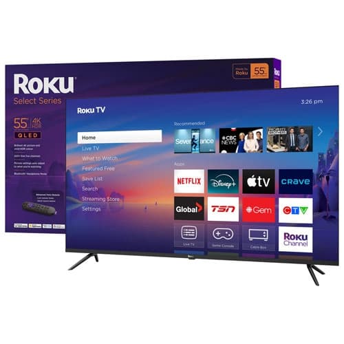 Open Box - Roku Select Series 55" 4K UHD HDR QLED Roku Smart TV (55R5C5CA)*LOCAL TORONTO DELIVERY ONLY*