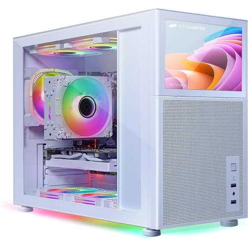 STGAubron Gaming Desktop PC, Intel Core i7-10700KF up to 5.1Ghz, GeForce RTX 2060 Super 8G, 16G DDR4 RAM, 1T SSD, W11H64