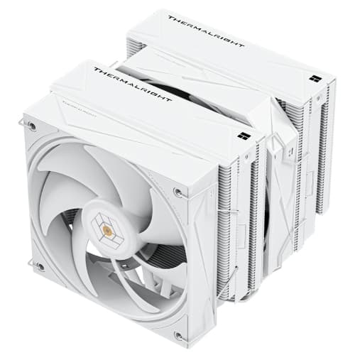 Royal Pretor 130 White CPU Cooler,158mm High, Dual Towers and Dual PWM Fans, 6 Heat Pipes Computer Radiator,PC Cooling for AM4/AM5,Intel LGA 1700/1851/1150/1151/1200/2011(RP130 W