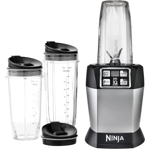 Ninja BL481C Nutri-Ninja Auto-iQ Technology Blender, 1000W (Canadian Version),Silver