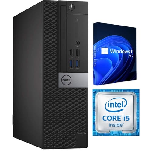 Dell OptiPlex SFF / i5-6500 3.2GHz / 16GB RAM / 256GB SSD / Windows 11 Pro / WiFi - Business Desktop PC Computer - Refurbished (Good)