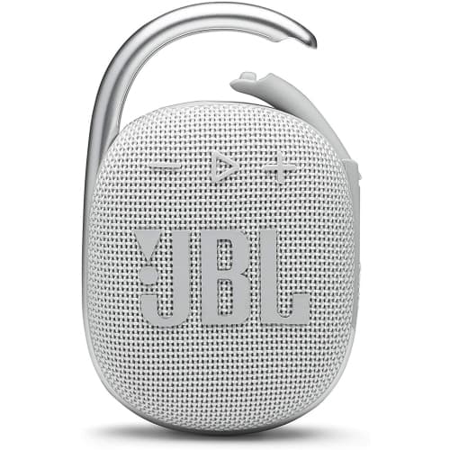 Refurbished (Good) JBL Clip 4 Portable Bluetooth Speaker - White