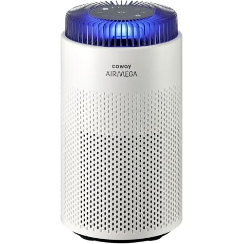 COWAY Air Purifiers for Bedroom Home up to 450 ft², HYPERCAPTIVE Filter for Smoke, Allergies, Pet Dander, AQI Monitor, Auto&Sleep Mode, Timer, Filter Indicator, Night Light