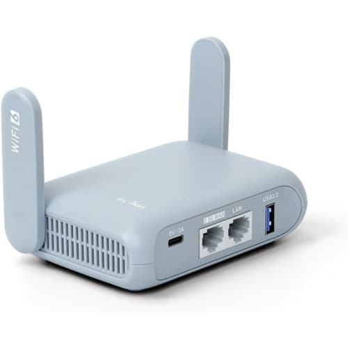 GL.iNet GL-MT3000 (Beryl AX) Pocket-Sized Wi-Fi 6 Wireless Router WiFi, Travel WiFi Router, Portable Internet Router & Wireless Access Point, VPN router...