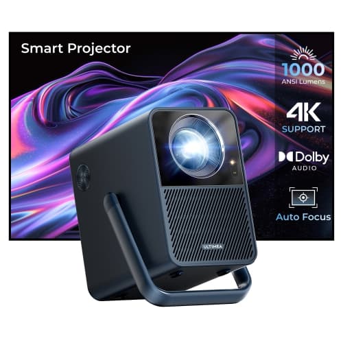 ULTIMEA Home Theatre Projector, Projector 4K Decoding Android TV 11.0 with Netflix,Chromecast/AirPlay,1000 ANSI Lumens ,1080P, TV,WiFi/Bluetooth/Dolby Poseidon E40(2025 Version)