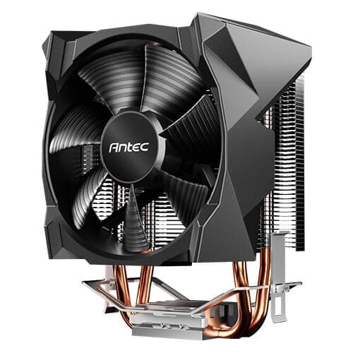 Antec A30 NEO CPU Cooler — 92 mm PWM Blue LED Fan, Dual Copper Heat Pipes, Intel/AMD Support