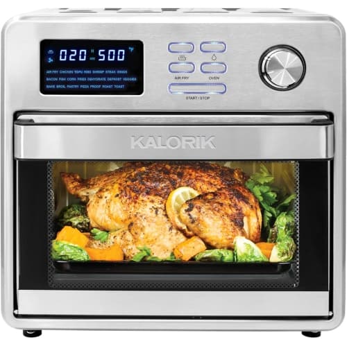 Kalorik MAXX 16 Quart Digital Air Fryer 9-in-1 Oven, Stainless Steel (AFO 47797 SS)