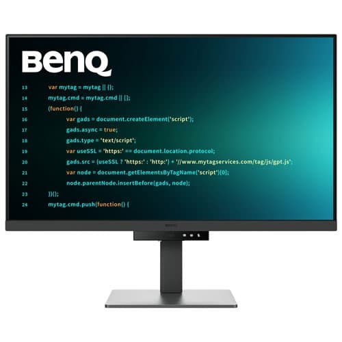BenQ 31.5" 4K Ultra HD 60Hz 5ms GTG IPS LCD Monitor (RD320U) – Metallic Grey, Programming & Productivity with USB-C 90W