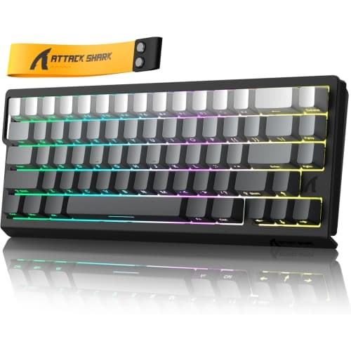 Attack Shark X68 HE 8000Hz Rapid Trigger Keyboard, 0.01mm RT Accuracy Wired Gaming Keyboard with Magnetic Switch