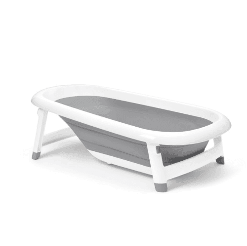 OXO Tot Splash & Store Collapsible Baby Bath Tub (0–18 Months) - Grey