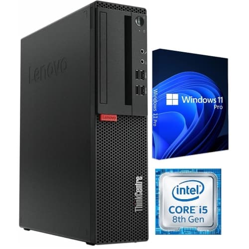 Lenovo ThinkCentre M720s SFF / i5-8500 3.0GHz / 16GB RAM / 512GB SSD / Windows 11 Pro / WiFi – Business Desktop PC Computer – Refurbished (Excellent)