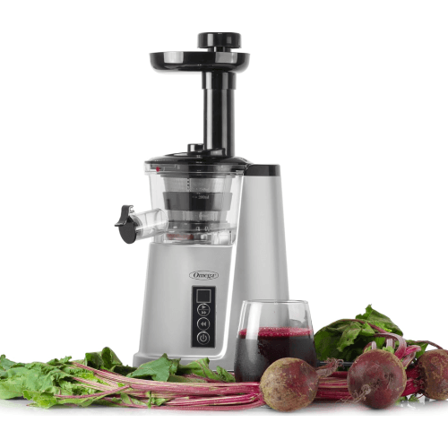 Open Box - Omega Cold Press 365 Compact Vertical Masticating Juicer (JC3000SV13) - Silver