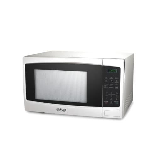 COMMERCIAL CHEF Countertop Microwave Oven 1.1 Cu. Ft. 1000W, White