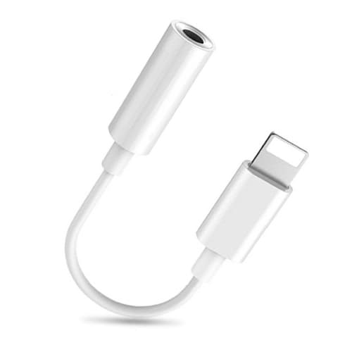iPhone AUX Adapter for Headphone Jack Cable Dongle Lightning to 3.5mm Splitter Apple MFI Certified Audio Cord
