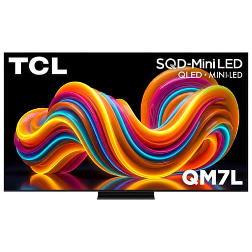 TCL 65" QM7L Series 4K UHD Dolby Vision HDR SQD-Mini LED 144Hz Dolby Atmos Audio by Bang & Olufsen Google TV Smart TV (65QM7L) - 2026