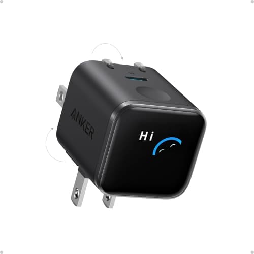 Anker Nano 45W USB-C Wall Charger, Fast Charging, Foldable Plug, Smart Recognition, Black
