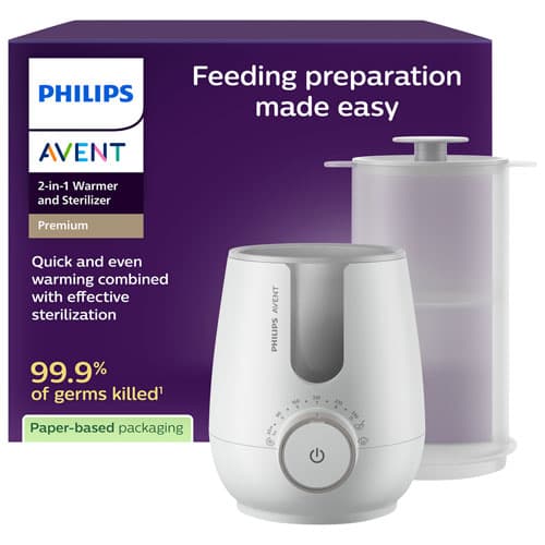 Philips Avent Premium 2-in-1 Bottle Warmer & Sterilizer (SCF359/00)