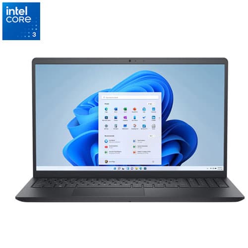 Dell 15.6" Laptop - Carbon Black (Intel Core 3 100U/8GB RAM/512GB SSD/Windows 11 Home)