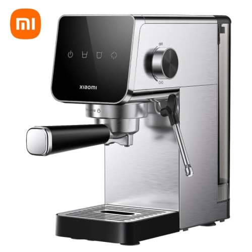 Xiaomi Semi-Automatic Espresso Machine 20 Bar: Compact Stainless Steel Coffee Maker Removable Water Tank, Powerful Extraction, Dual Cup Option