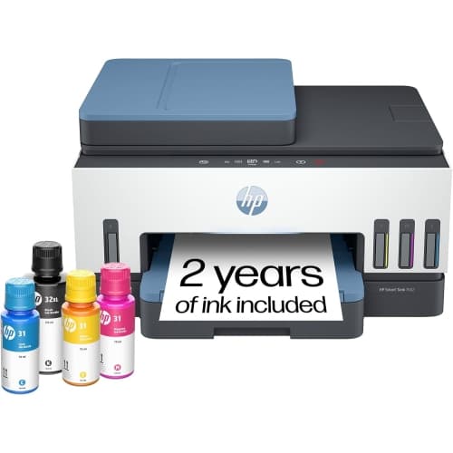 HP Smart Tank 7602 Wireless All-in-One Cartridge-Free Ink Tank Printer, up to 2 Years of Ink Included