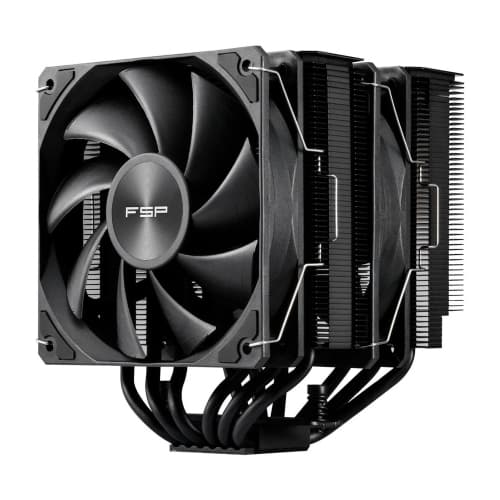 FSP MP7-B Dual CPU Cooler, 120mm FDB Fan, Black