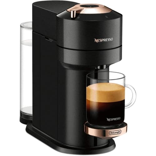 Refurbished (Fair) - Nespresso Vertuo Next Coffee and Espresso Machine by De'Longhi, Black with Rose