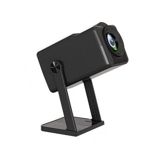 K300 Mini 1080P HD Smart Projector, Portable WiFi Android Home Theater for Bedroom, Black with US Plug