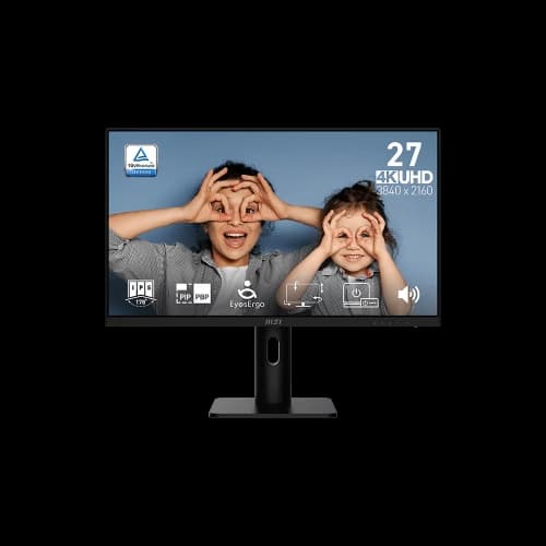 MSI 27" 4K Ultra HD 60Hz 4ms (GTG) IPS LED Monitor Height/ Pivot adjustable with speaker (PRO MP273UP E6)