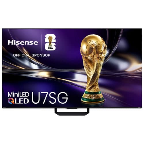 Hisense 65" U7SG 4K UHD Hi-QLED Mini-LED PRO AI 165Hz Dolby Atmos Google TV Smart TV (65U7SG) - 2026 - Great for Sports & Gaming