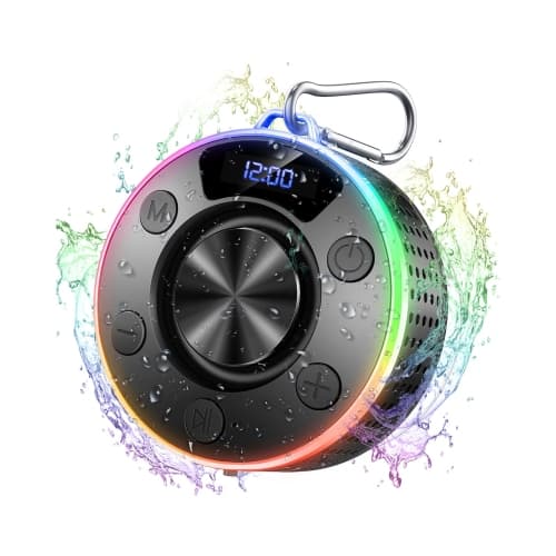 Bluetooth Shower Speaker , Portable Wireless RGB Speaker