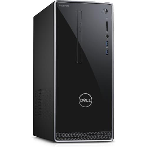 Dell Inspiron 3650, Desktop Computer Mini-Tower, Core i5-6400, 8Gb RAM, 128Gb SSD & 500Gb HDD, Windows 11 (Refurbished - Good)